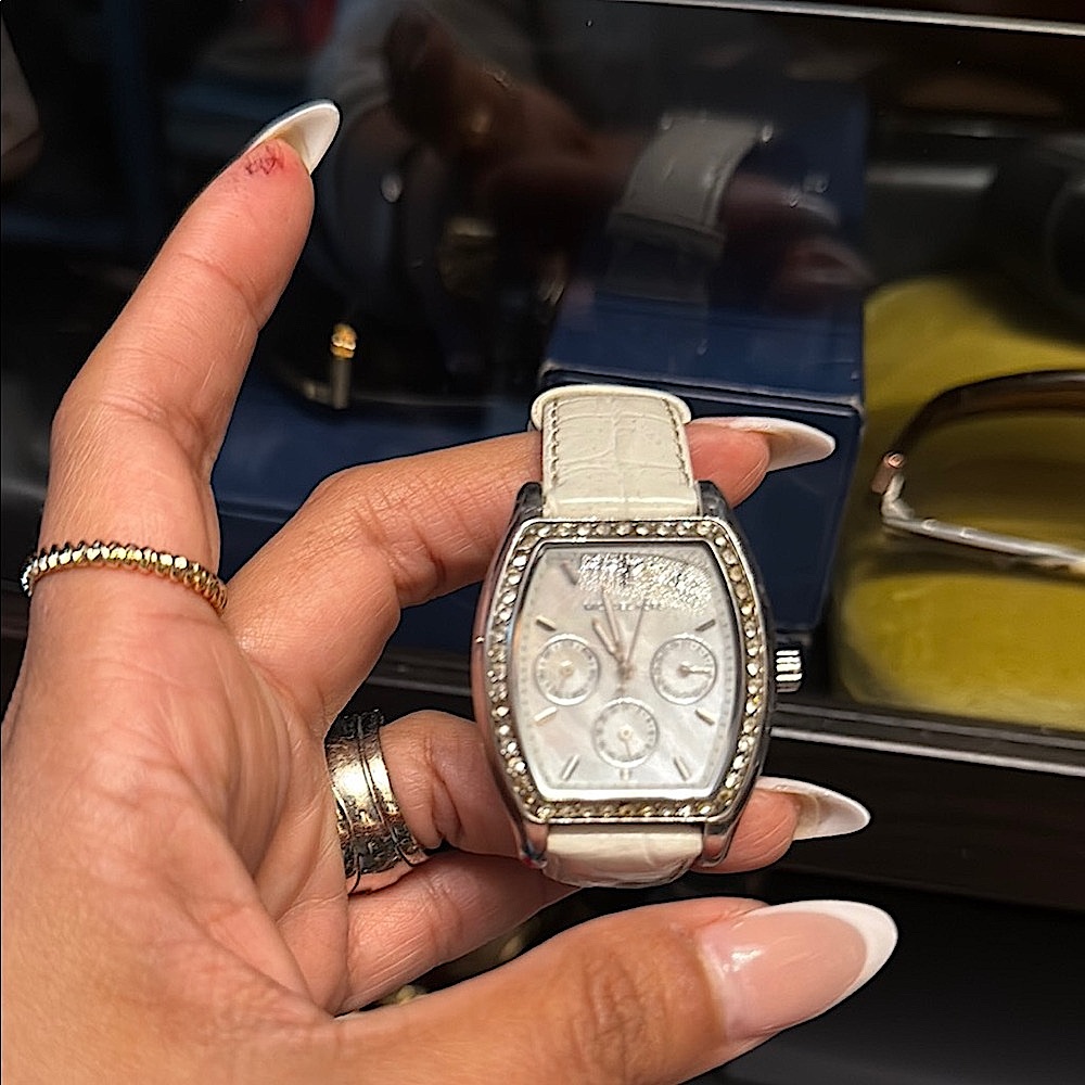 Michael Kors White and Silver Women's Watch